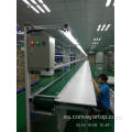 Línea de cinta transportadora de PVC con banco de trabajo de montaje
